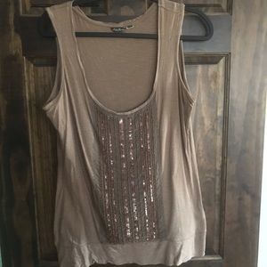 Eddie Bauer medium bead and sequin tank
